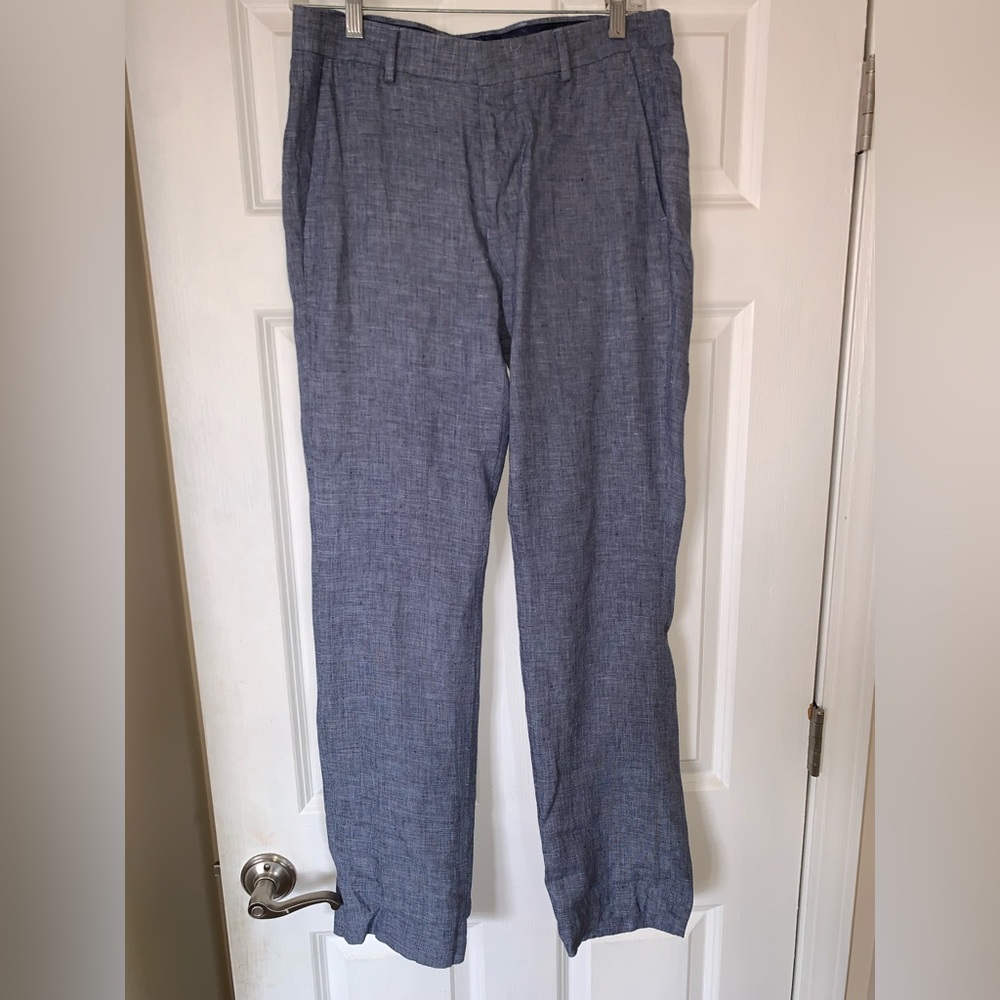 Murano Linen Formal/Casual Blue Pants. Men’s 30x32